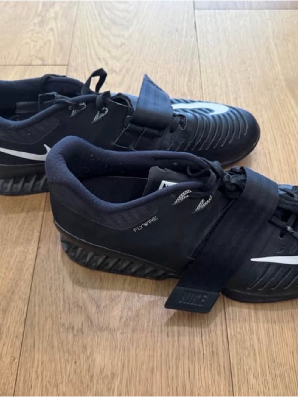 Nike Men’s Black Athletic Training Shoes with White Swoosh